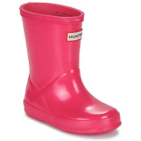 Shoes Girl Wellington boots Hunter ORIGINAL FIRST CLASSIC GLOSS Pink