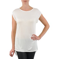 material Women short-sleeved t-shirts La City TS CROIS D6 White