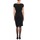 material Women Short Dresses La City ROBE3D1B Black