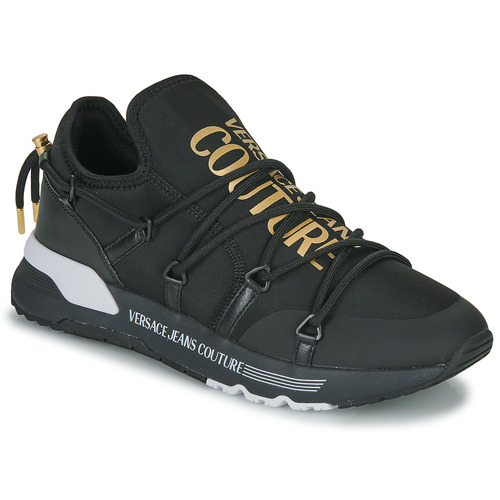 Shoes Men Low top trainers Versace Jeans Couture 74YA3SA6-ZS447 Black / Gold