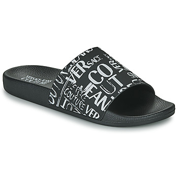 Shoes Men Sliders Versace Jeans Couture 74YA3SQ4-ZS638 Black / White