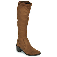 Shoes Women Boots JB Martin JOLIE Canvas / Suede / Tabacco