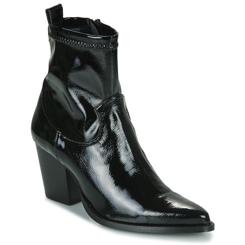 Shoes Women Ankle boots JB Martin LAILA Canvas / Varnish / St / Black