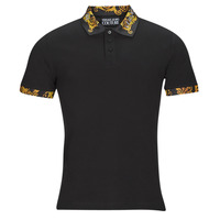 Clothing Men short-sleeved polo shirts Versace Jeans Couture GAGT18-899 Black / Printed / Baroque