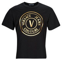 Clothing Men short-sleeved t-shirts Versace Jeans Couture GAHT05-G89 Black
