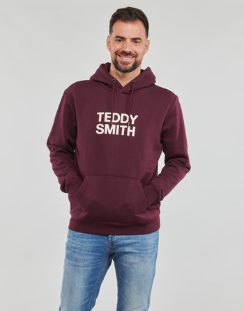 Clothing Men sweaters Teddy Smith SICLASS HOODY Bordeaux