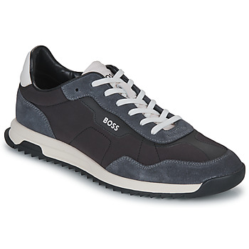 Shoes Men Low top trainers BOSS Zayn_Lowp_nysd Black / Grey