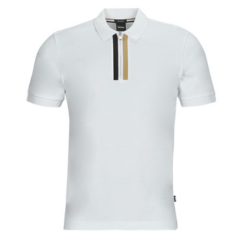 Clothing Men short-sleeved polo shirts BOSS PARAS 19 White