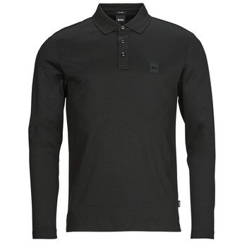 Clothing Men long-sleeved polo shirts BOSS Pado 08 Black