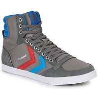 Shoes Men High top trainers hummel SLIMMER STADIL HIGH Grey / Blue / Red