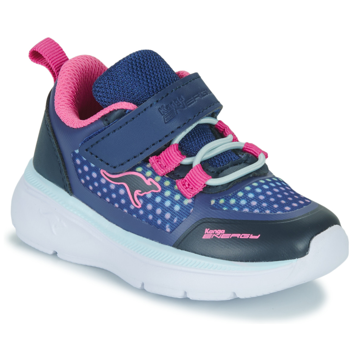 Shoes Girl Low top trainers Kangaroos K-IQ Swatch EV Marine / Pink