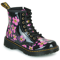 Shoes Girl Mid boots Dr. Martens 1460 J Black / Pink