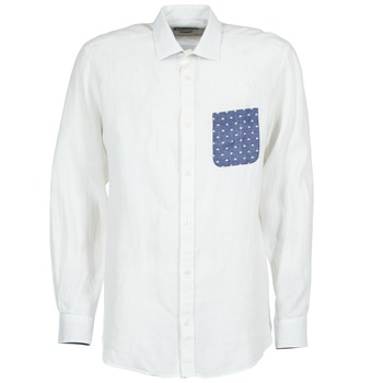 material Men long-sleeved shirts Serge Blanco CHACA White