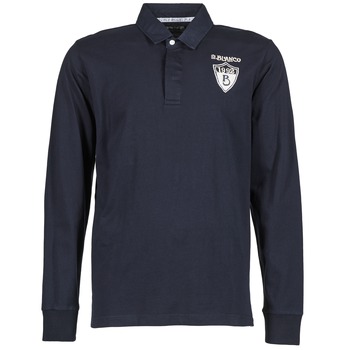 material Men long-sleeved polo shirts Serge Blanco RUGBY LEAGUE Marine