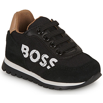 Shoes Boy Low top trainers BOSS J09210 Black