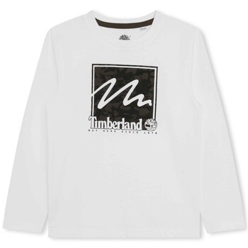 Clothing Boy short-sleeved t-shirts Timberland T25U35-10P-C White