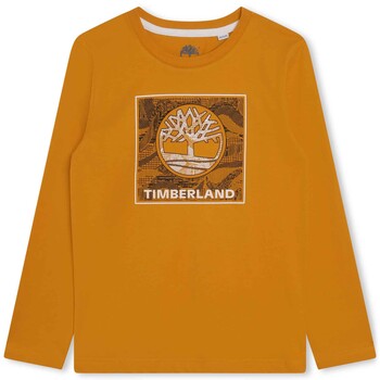 Clothing Boy short-sleeved t-shirts Timberland T25U36-575-C Yellow