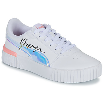 Shoes Girl Low top trainers Puma Carina 2.0 Crystal Wings Jr White