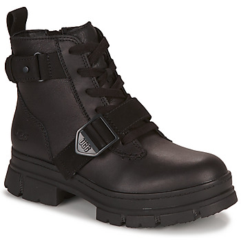 Shoes Women Mid boots UGG ASHTON LACE UP Black