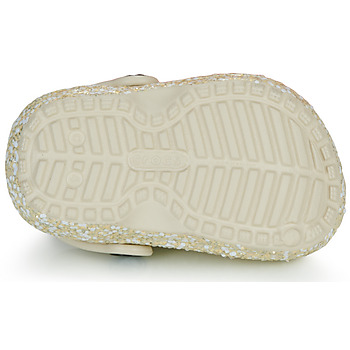 Crocs Classic Lined Glitter Clog T Beige / Gold