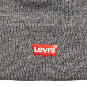 Levi's RED BATWING EMBROIDERED SLOUCHY BEANIE Grey