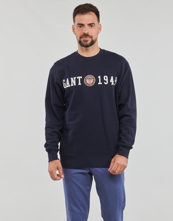 Clothing Men sweaters Gant CREST C-NECK Marine