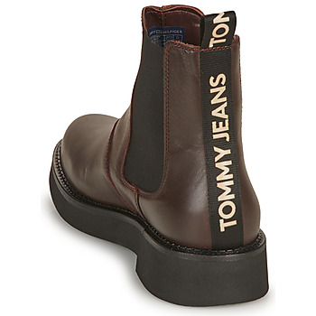 Tommy Jeans TJW CHELSEA FLAT BOOT Brown