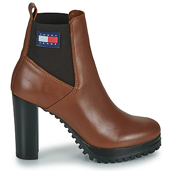 Tommy Jeans Essentials High Heel Boot Brown
