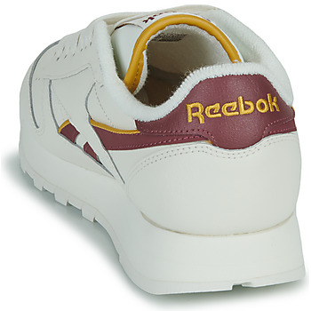 Reebok Classic CLASSIC LEATHER White / Bordeaux / Yellow
