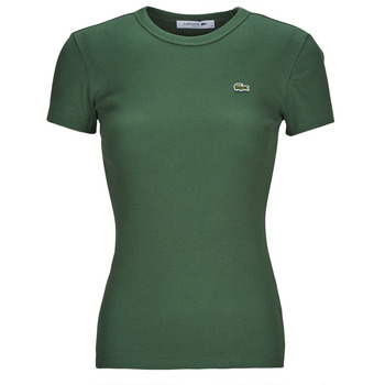 Clothing Women short-sleeved t-shirts Lacoste TF5538-SMI Kaki