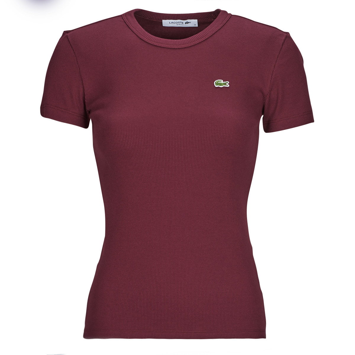 Lacoste TF5538-YUP Bordeaux - Free delivery | NET ! Clothing short-sleeved t-shirts Women USD/$77.00