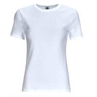 Clothing Women short-sleeved t-shirts Petit Bateau MC COL ROND White