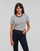 Clothing Women short-sleeved t-shirts Petit Bateau MC COL ROND Marine / White