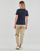 Clothing Women short-sleeved t-shirts Petit Bateau MC COL V Marine
