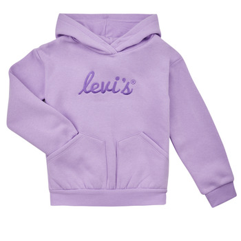 Clothing Girl sweaters Levi's LVG POSTER LOGO HOODIE Violet