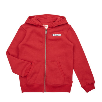 Clothing Boy sweaters Levi's LVN BOXTAB FULL ZIP HOODIE Red