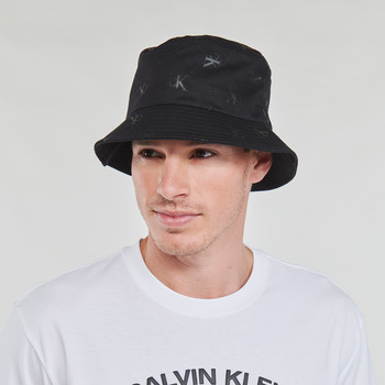Calvin Klein Jeans SPORT ESSENTIALS BUCKET HAT AOP Black