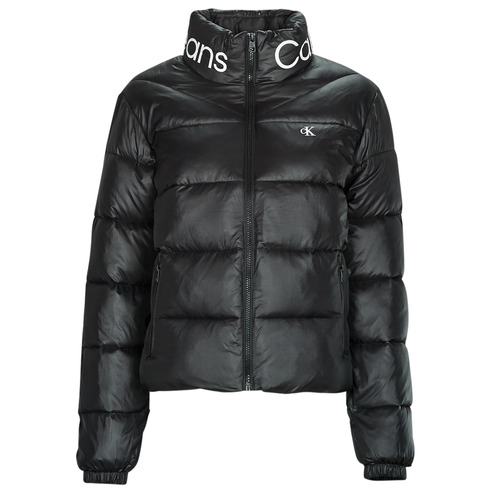 Calvin Klein Jeans FITTED LW PADDED JACKET Black - Free delivery | Spartoo  NET ! - Clothing Duffel coats Women