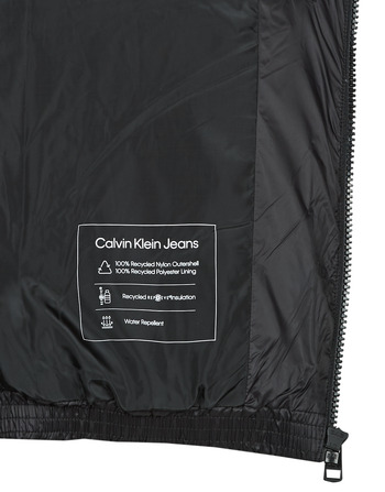 Calvin Klein Jeans BLOCKING NON-DOWN PUFFER JACKET Black / White