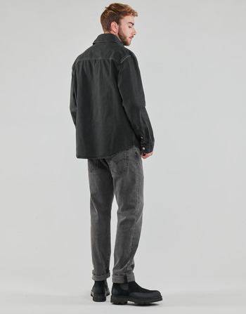 Calvin Klein Jeans CANVAS RELAXED LINEAR SHIRT Black