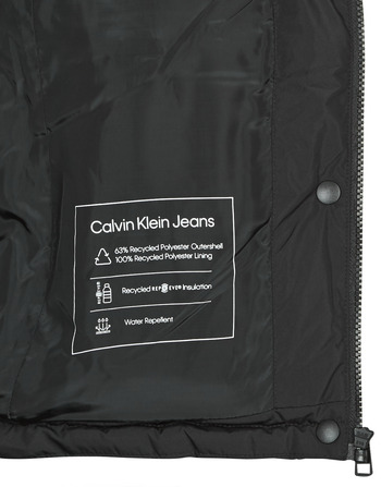 Calvin Klein Jeans MONOLOGO NON DOWN SHORT PUFFER Black