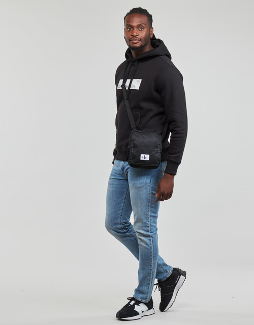 Calvin Klein Jeans HYPER REAL BOX LOGO HOODIE Black - Free delivery |  Spartoo NET ! - Clothing sweaters Men