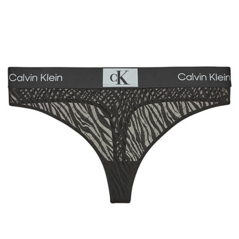 Underwear Women G-strings / Thongs Calvin Klein Jeans MODERN THONG Black