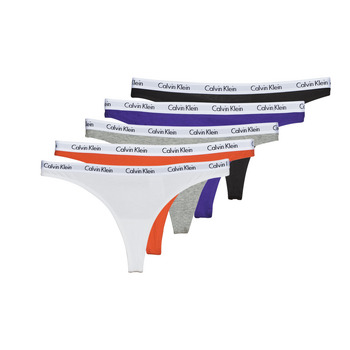 Underwear Women G-strings / Thongs Calvin Klein Jeans THONG X5 Multicolour