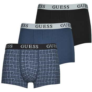 Underwear Men Boxer shorts Guess JOE BOXER TRUNK X3 Black / Blue