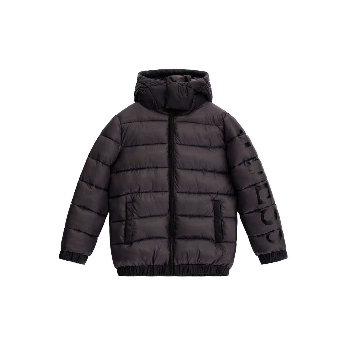 Guess L3BL10 Grey - Free delivery | Spartoo NET ! - Clothing Duffel coats  Child | Shirts