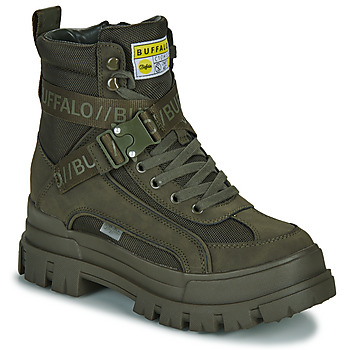 Shoes Women Mid boots Buffalo ASPHA COM1 Kaki