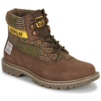 Shoes Men Mid boots Caterpillar COLORADO 2.0 HARRIS TWEED Brown