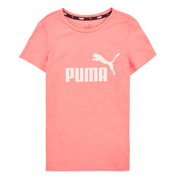 Clothing Girl short-sleeved t-shirts Puma ESS LOGO TEE G Pink