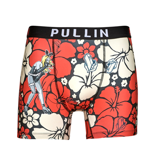 Pullin Underwear Men's Santa Rock Boxer Briefs Size Medium Blue Multi Color
